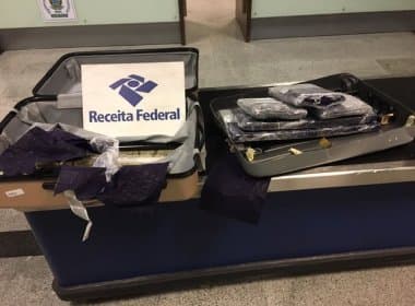 Receita apreende 9 kg de haxixe no aeroporto de Salvador; PF investiga