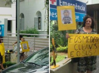 Grupo faz protesto e reivindica que Marisa Letícia seja internada em hospital do SUS