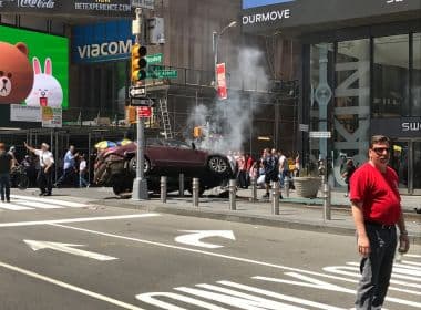 Carro invade calçada da Times Square, em Nova York, e deixa pelo menos 1 morto e 12 feridos
