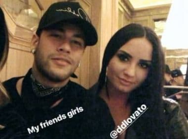 Demi Lovato e Neymar se encontram em Londres após amistoso do Brasil