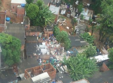 Prefeitura embarga seis imóveis vizinhos a prédio que desabou em Pituaçu nesta terça