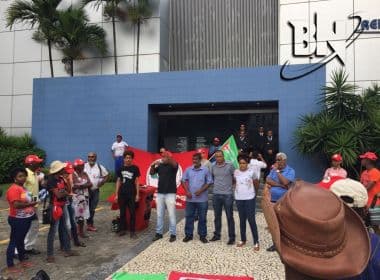 'Estamos aqui dando um recado', diz presidente da CUT sobre ato na Rede Bahia