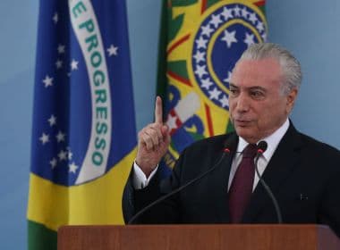 Temer diz não ter se incomodado com atos de hostilidade em São Paulo
