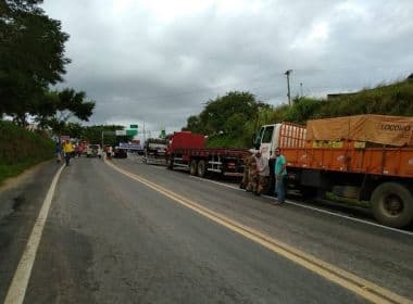 Bahia tem 33 locais bloqueados por protesto de caminhoneiros; confira quais