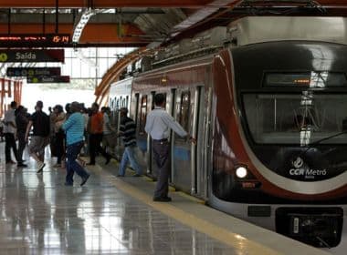 Metrô de Salvador recebeu 83% do orçamento de ministério em 2017