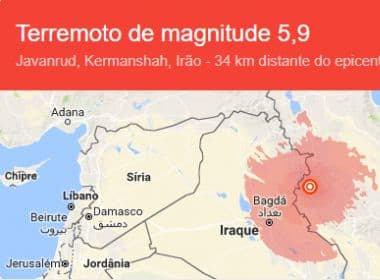 Dois terremotos em menos de 24 horas deixam 378 pessoas feridas no Irã
