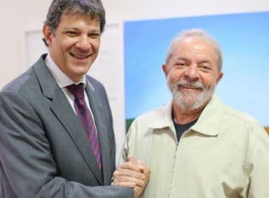 Em carta, Lula exalta Haddad como seu representante oficial