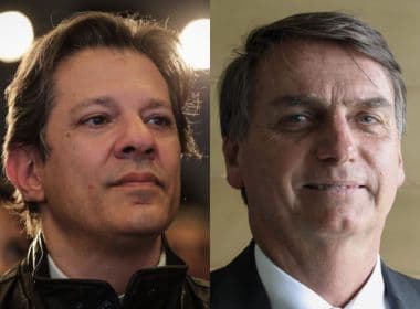 Bolsonaro e Haddad voltam a empatar no 2º turno, diz Ibope