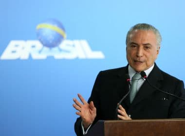 PF indica participação de Temer em corrupção e pede bloqueio de bens do presidente