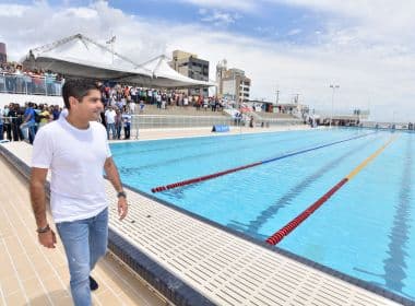 Com investimento de R$ 13,6 milhões, prefeitura entrega Arena Aquática Salvador