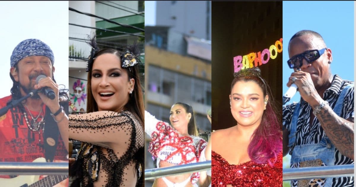 Terça de Carnaval tem Bell, Cláudia Leitte, Léo Santana, Alinne, Preta e Àttooxxá