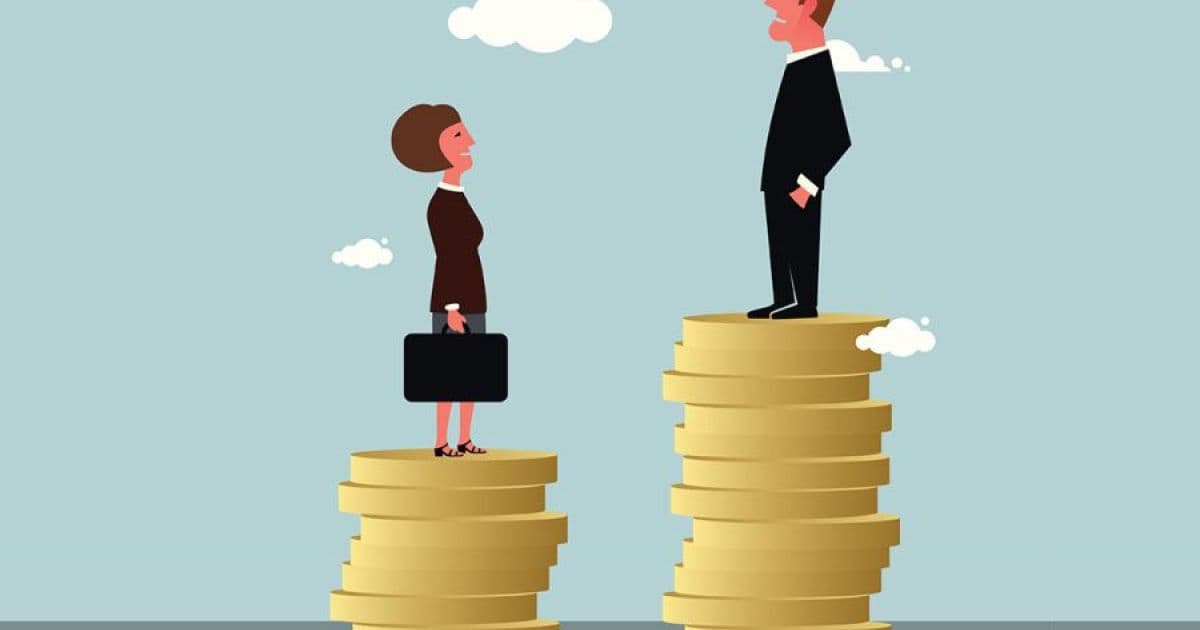 Renda média dos homens é 26% maior do que salário das mulheres