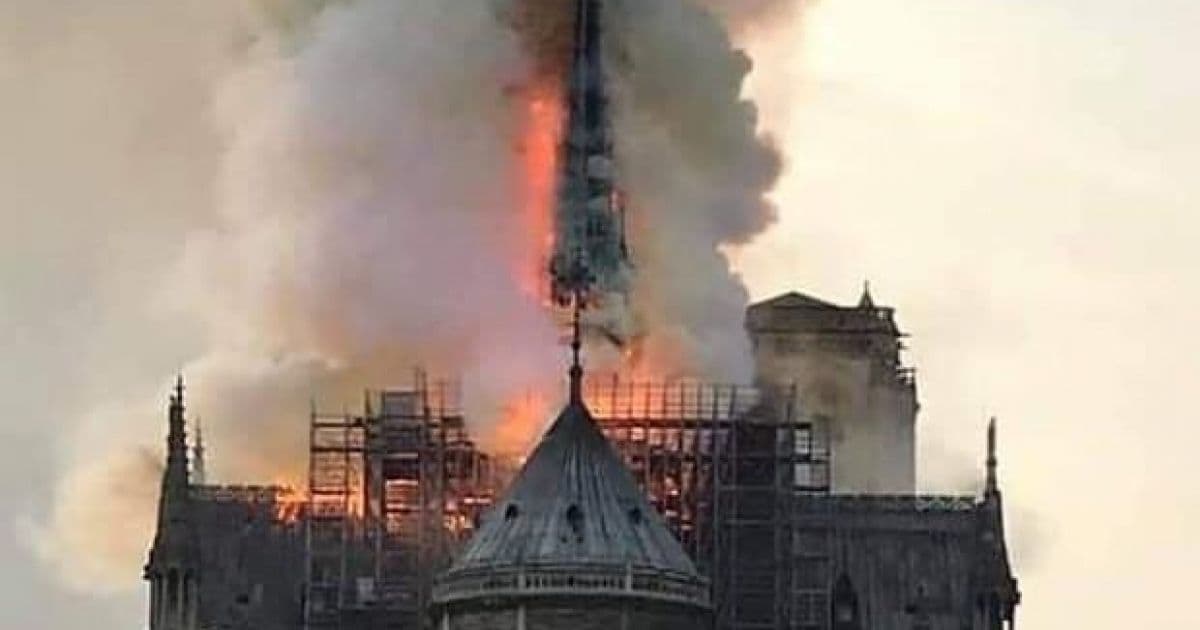 Assessor de Bolsonaro faz relação do incêndio em Notre Dame com 'destruição do Ocidente'