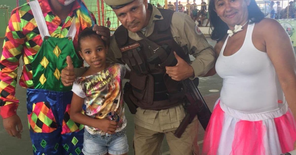 PM-BA promove Páscoa para crianças na divisa da Bahia com Sergipe