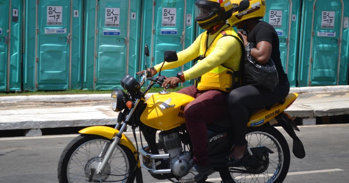 Credenciamento de mototaxistas em Salvador é reaberto nesta segunda