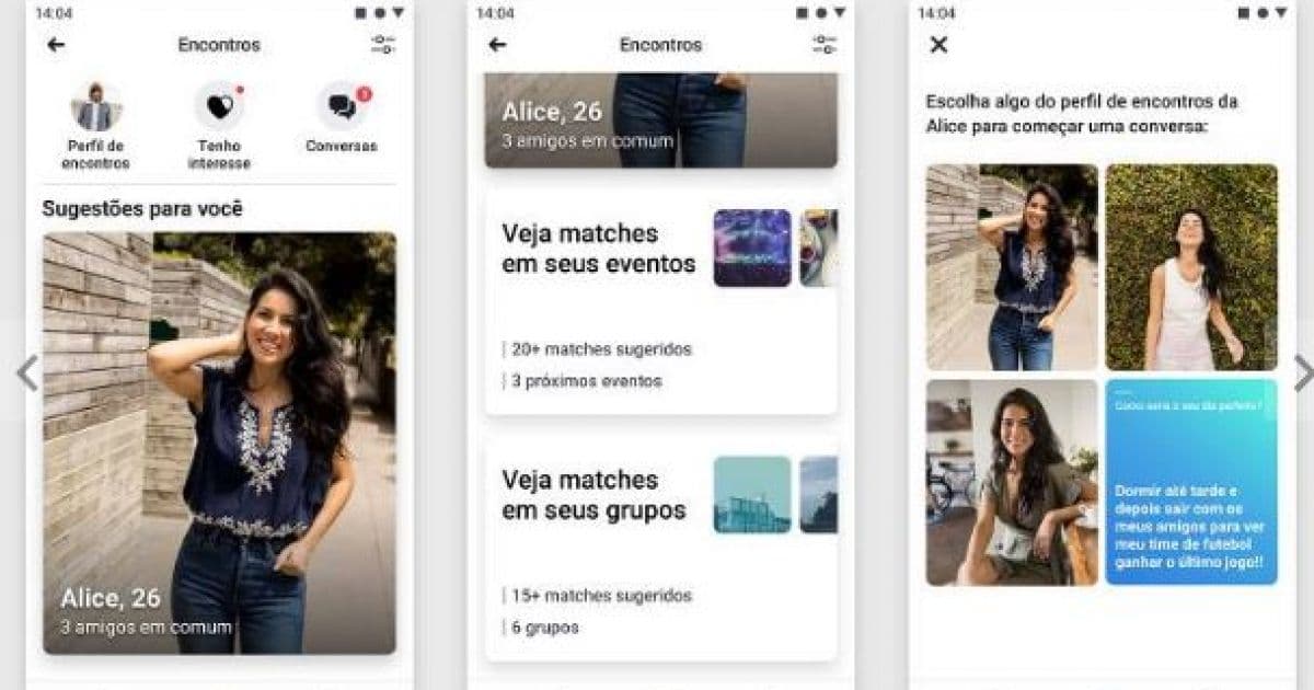 Facebook lança ferramenta de namoro parecida com o Tinder