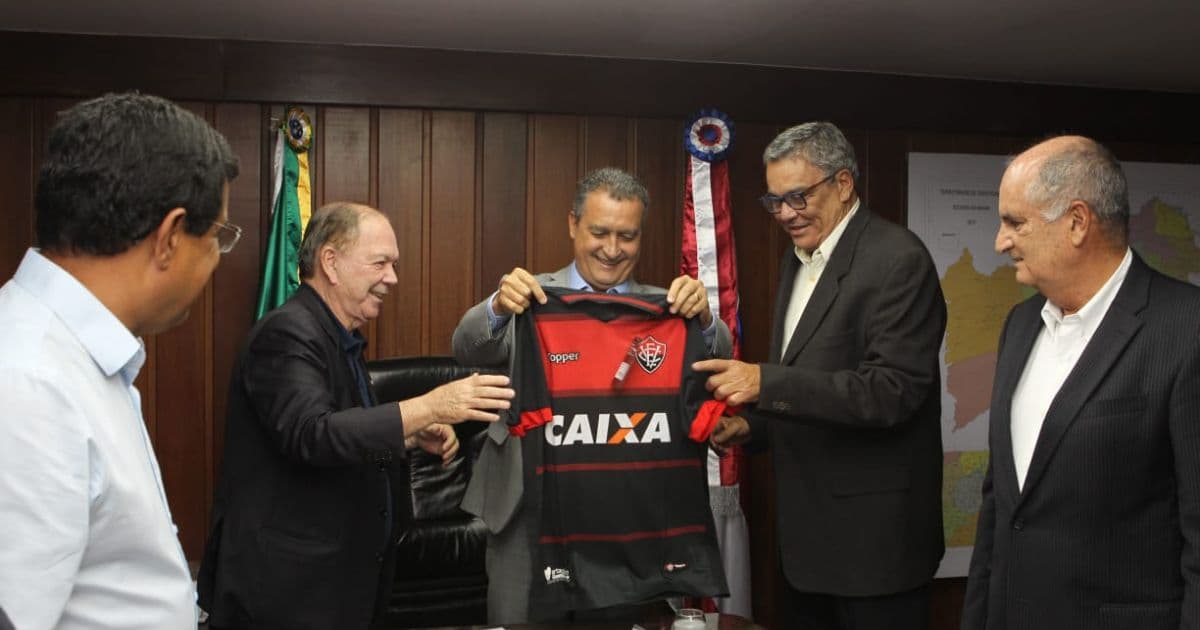 Em visita a Rui Costa, Paulo Carneiro reitera desejo de Vitória atuar na Fonte Nova 