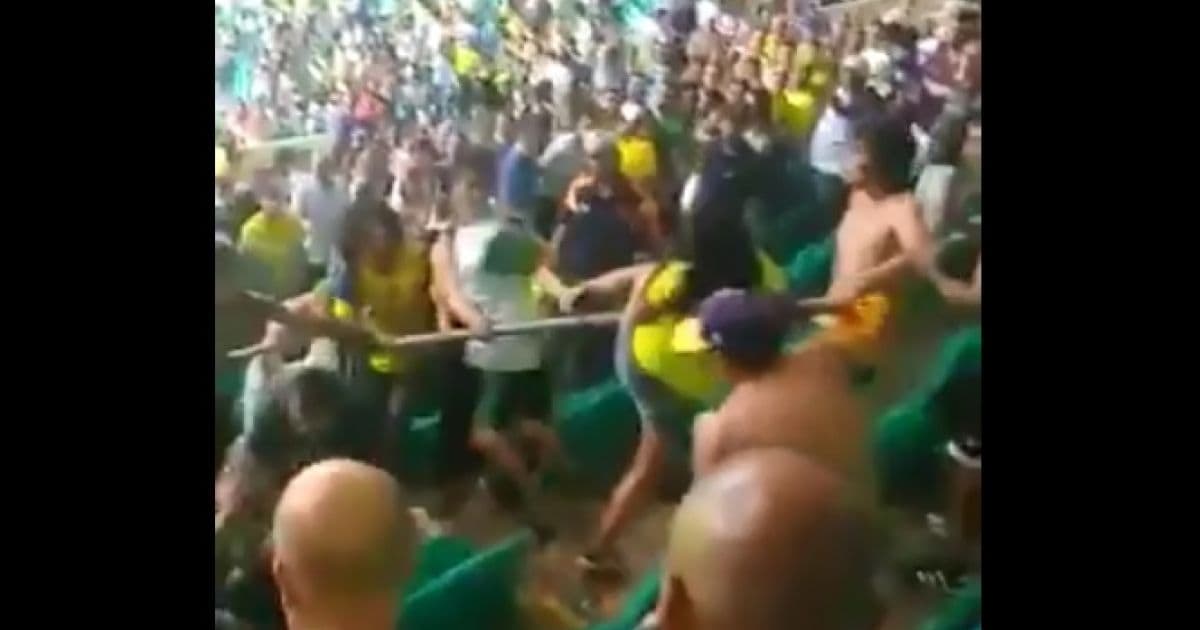 Irregulares no Brasil, colombianos que se envolveram em briga na Arena deixarão país