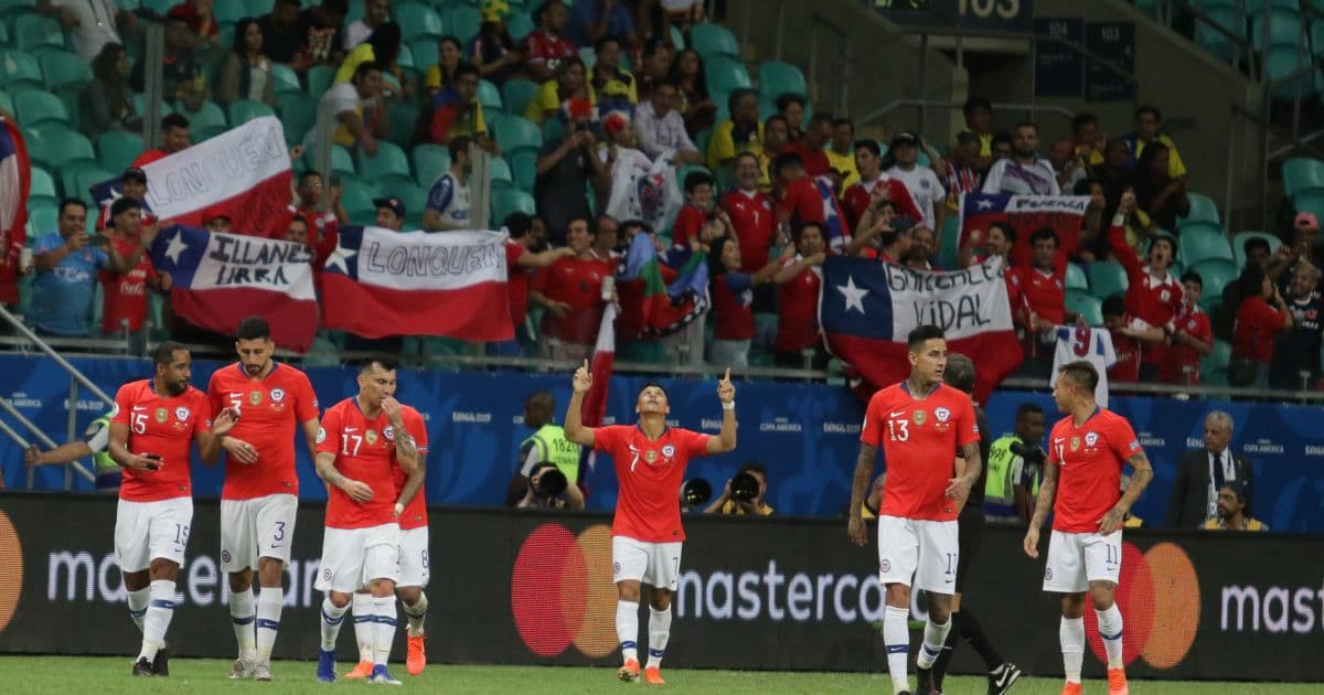 Chile vence Equador na Fonte Nova e garante classificação antecipada na Copa América