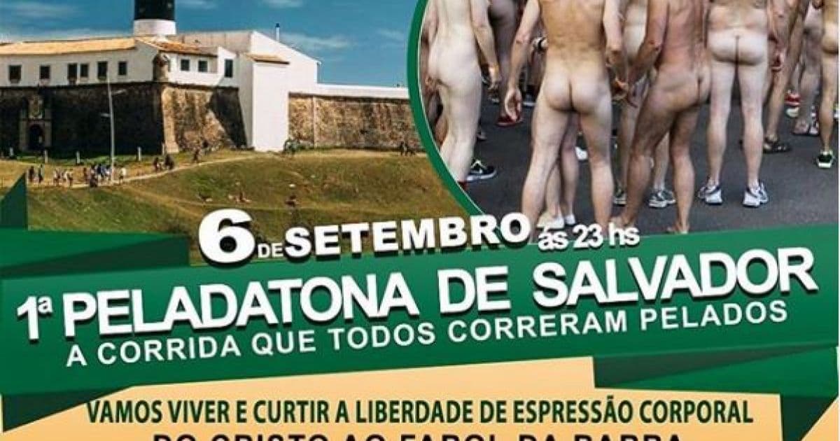 Cantor anuncia corrida nudista no Farol da Barra em setembro: 'É pra quebrar um tabu'