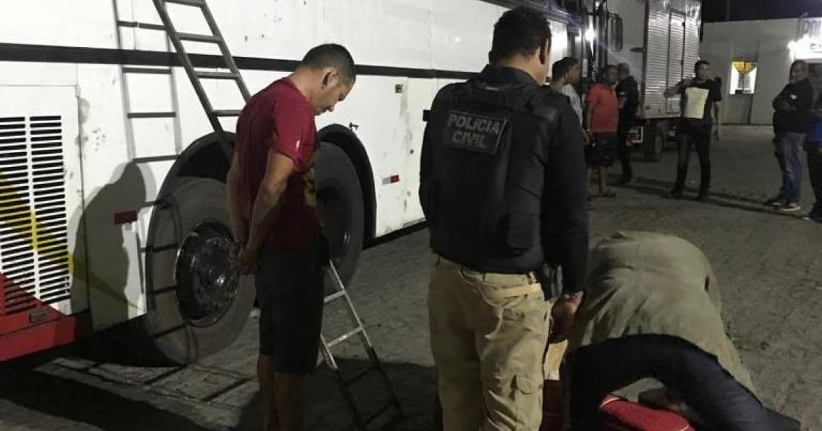 Feira de Santana: Polícia apreende 147 kg de maconha dentro de ônibus