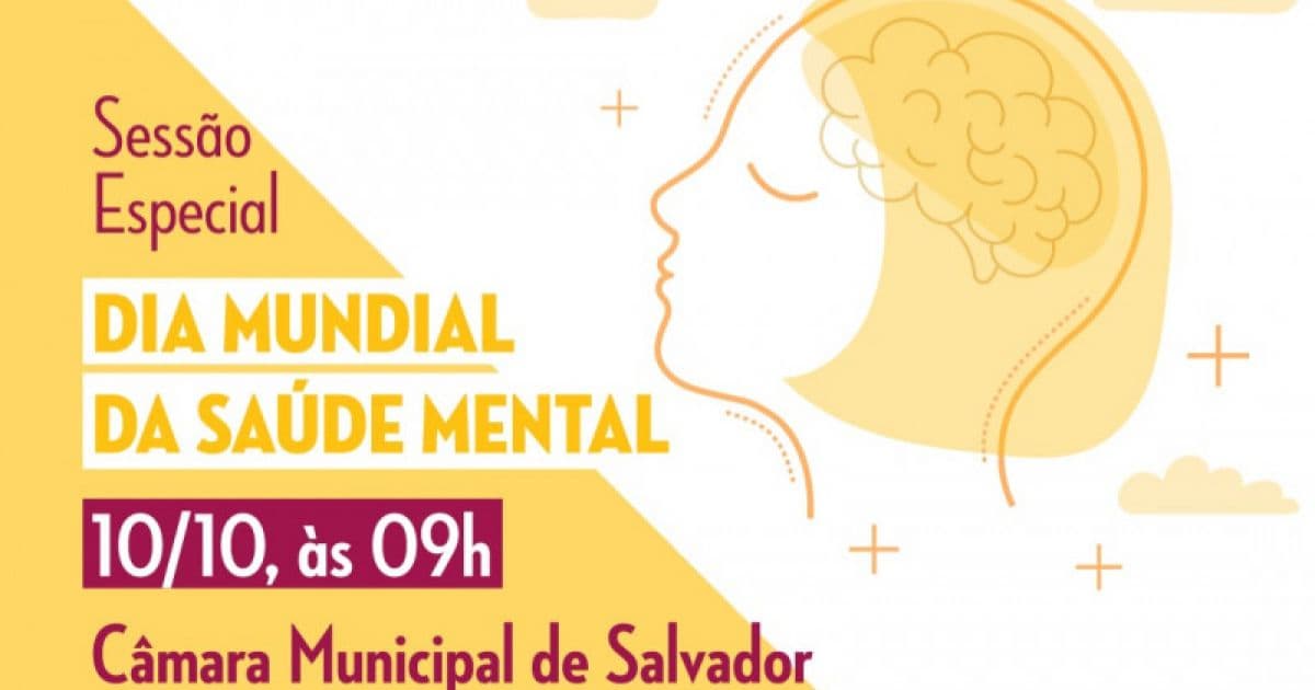 Câmara de Vereadores promove sessão especial no Dia Mundial da Saúde Mental