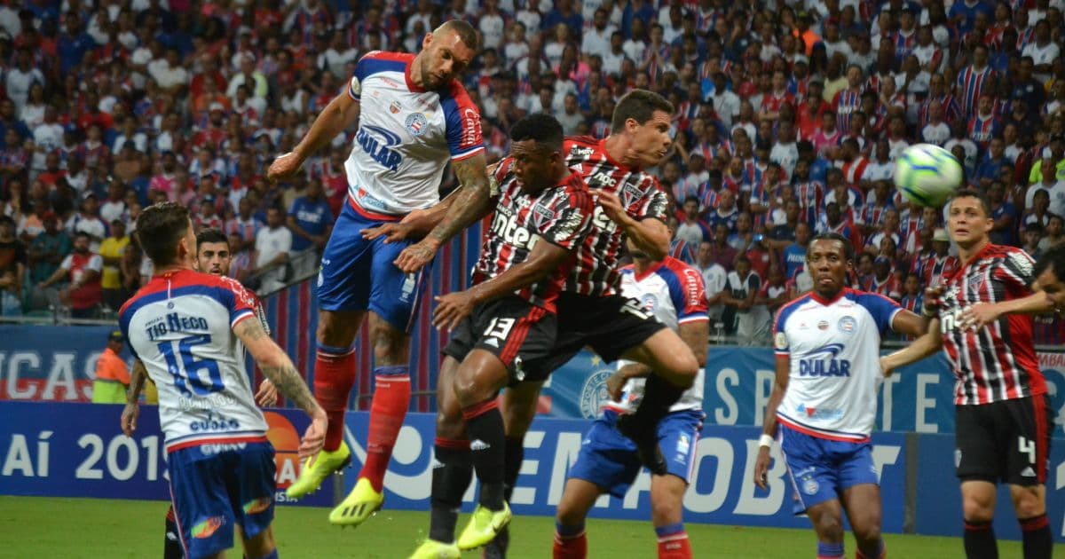 Bahia fica no empate com o São Paulo na Arena Fonte Nova