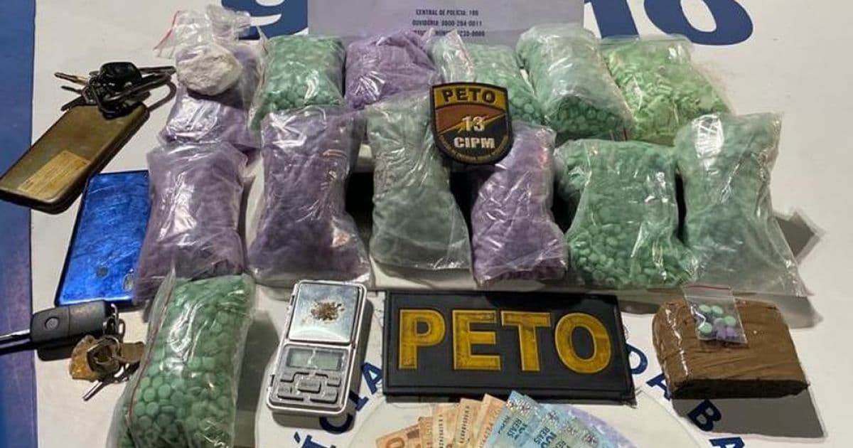 Dupla é presa com 12,5 mil comprimidos de ecstasy; droga seria vendida no carnaval 