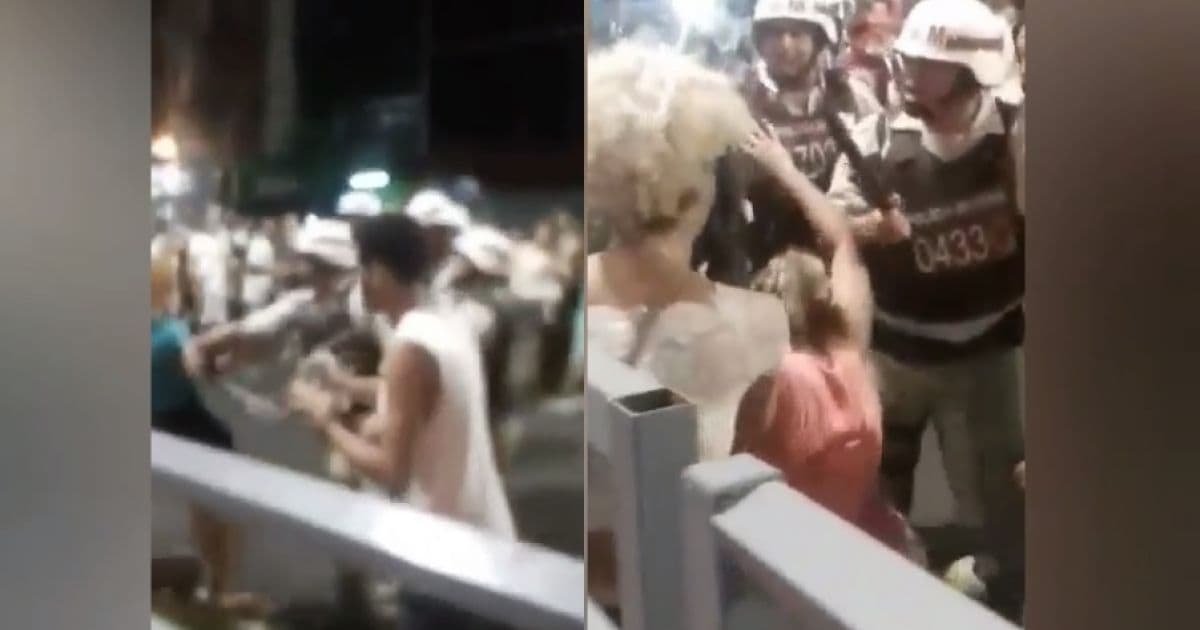 Imagens mostram mulher sendo agredida por policiais na Festa de Iemanjá; veja
