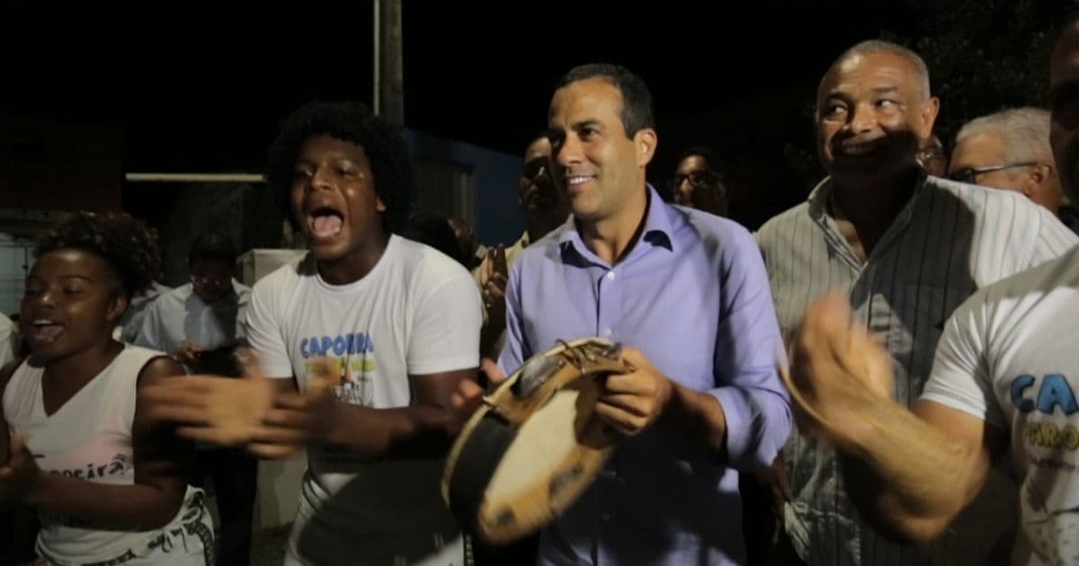 Bruno Reis promete construir arena de capoeira em homenagem a mestres Bimba e Pastinha
