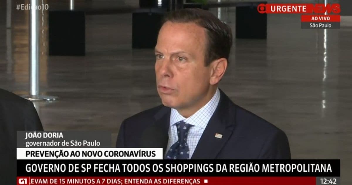 São Paulo determina fechamento de shoppings e academias na região metropolitana