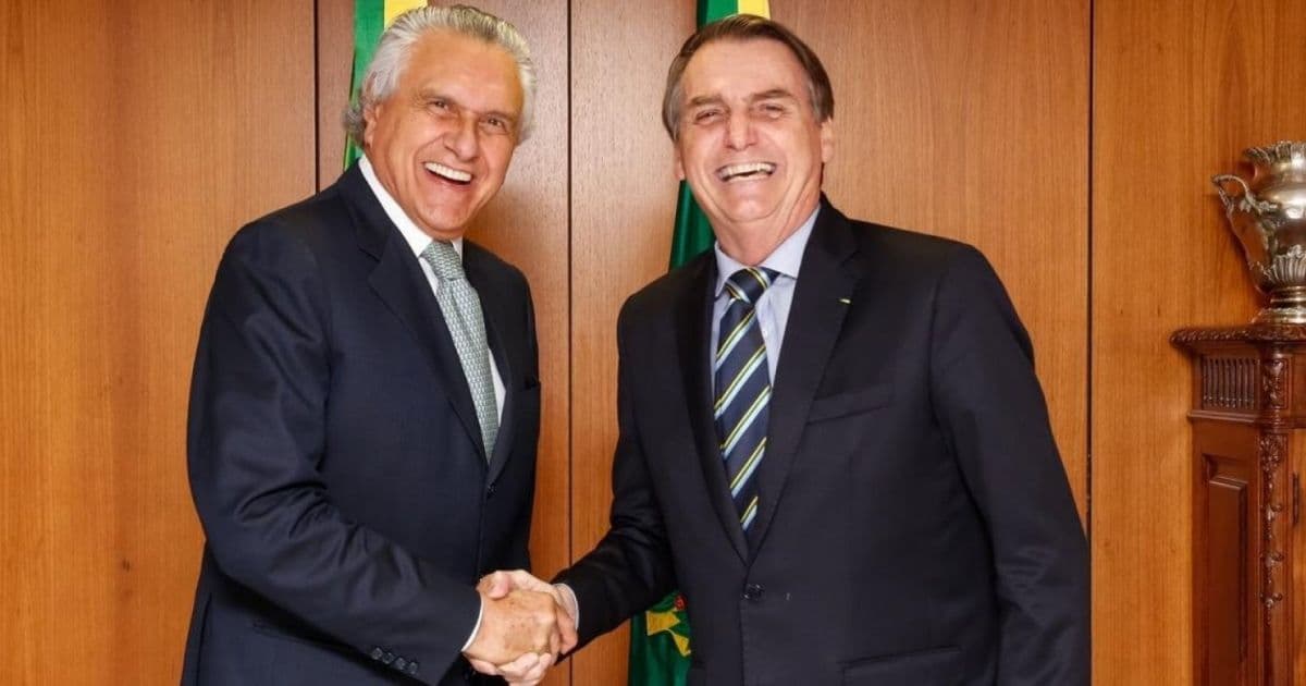 Bolsonaro nega tensão com Caiado: 'Vamos continuar namorando'