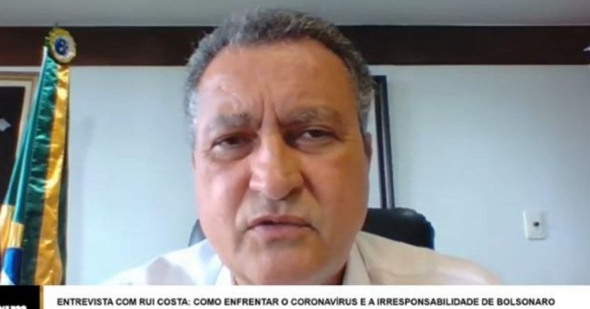 Rui Costa cobra recursos federais e se diz 'envergonhado' com Bolsonaro