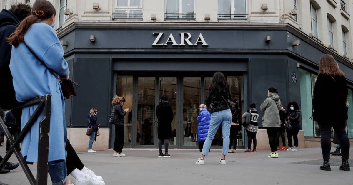 Grupo dono da Zara anuncia fechamento de 1.200 lojas após queda nas vendas