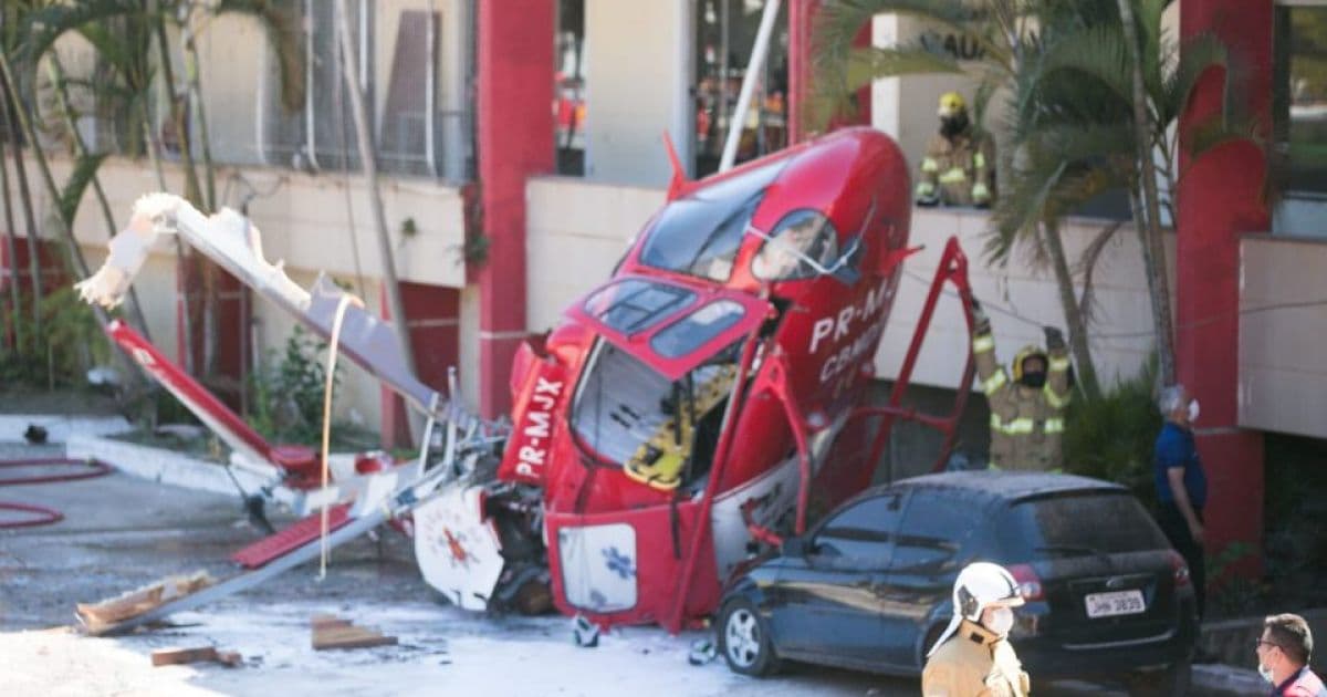 Helicóptero de resgate do Corpo de Bombeiros cai no Distrito Federal