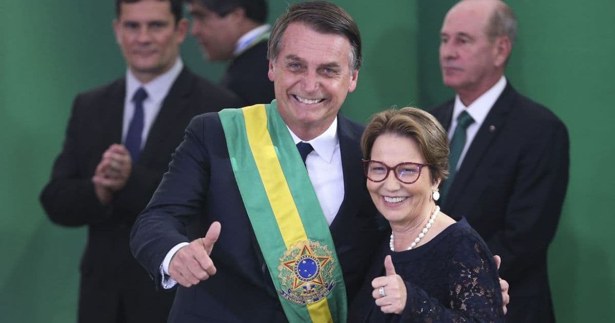 Bolsonaro cogita oferecer vaga de vice na chapa de reeleição à ministra Tereza Cristina