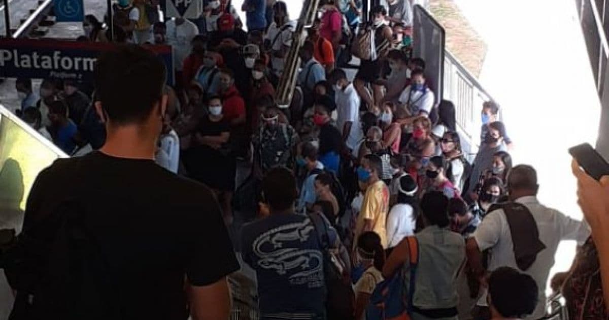 Após 10 horas, CCR normaliza operação na linha 2 do Metrô de Salvador