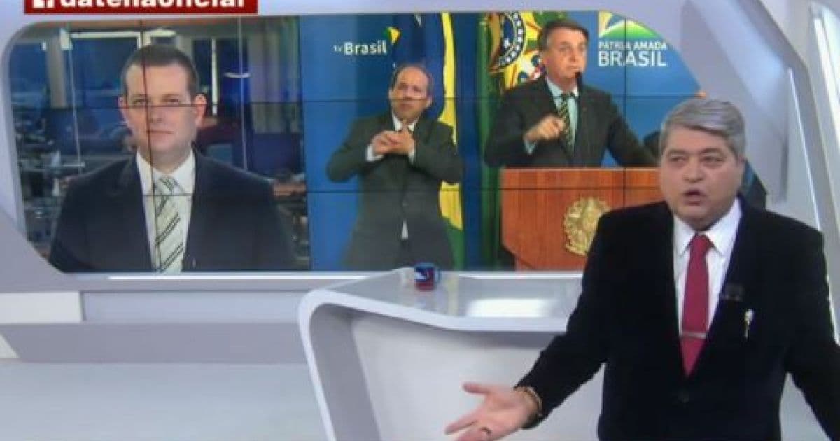 Datena rebate Bolsonaro após ofensa a jornalistas: 'Bundão é o senhor'; veja vídeo