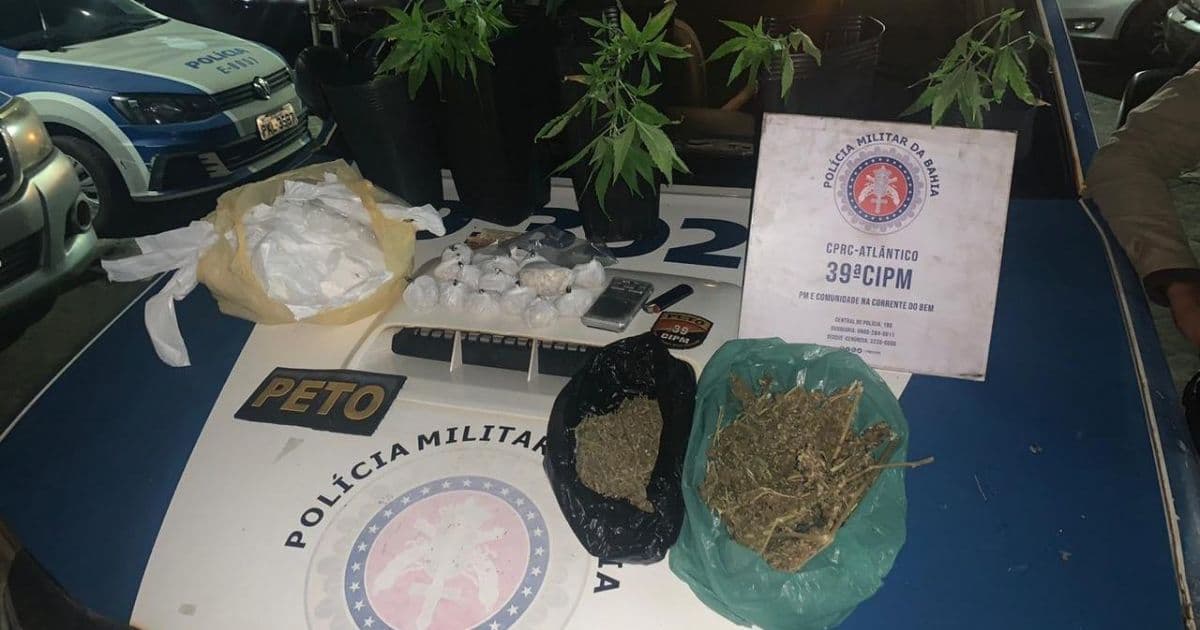 Polícia prende gerente de facção com duas mil pedras de crack em Pituaçu