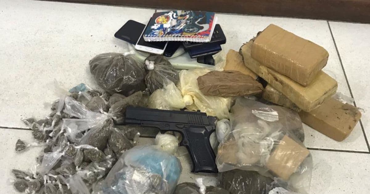 PM captura dupla de traficantes na região da Ceasa e apreende mais de 5kg de drogas 