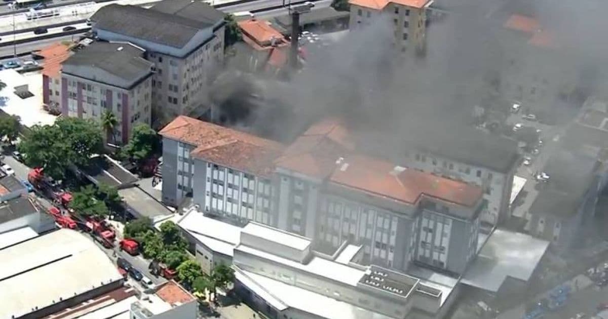 Incêndio atinge hospital no Rio de Janeiro e provoca morte de mulher em estado grave