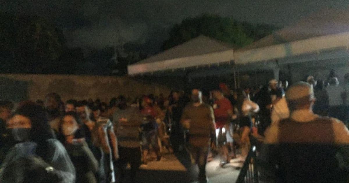 Sedur dispersa mais de 500 pessoas em festa clandestina no bairro de Canabrava