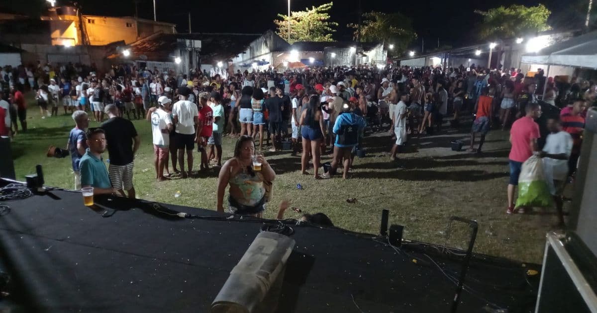 Festa com 1.500 pessoas é encerrada em São Tomé de Paripe; casa de show é interditada 