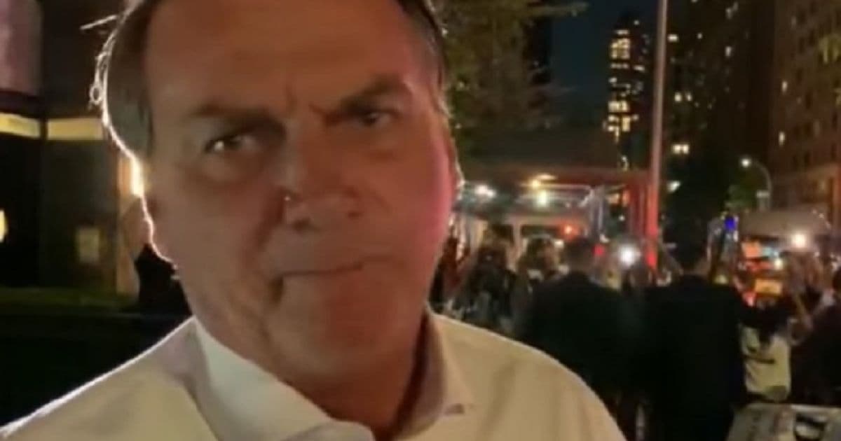 Bolsonaro ironiza manifestantes em Nova York: 'Só tem porcaria dentro da cabeça'