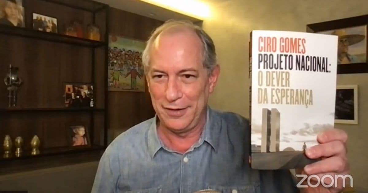 Livro de Ciro Gomes sobre política e economia é um dos finalistas do Prêmio Jabuti