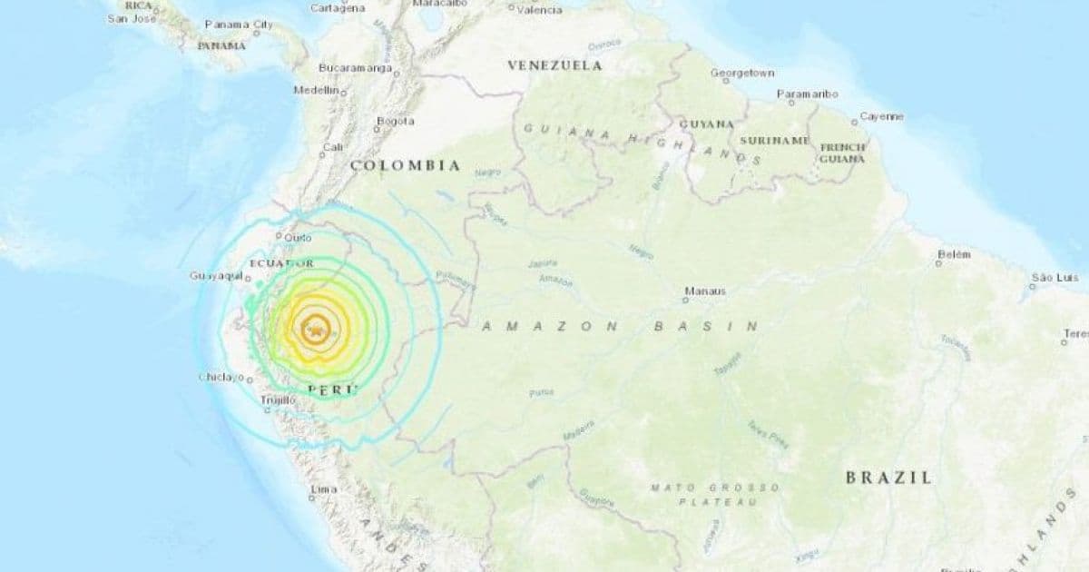 Tremor que atingiu região amazônica do Peru foi sentido no Norte do Brasil