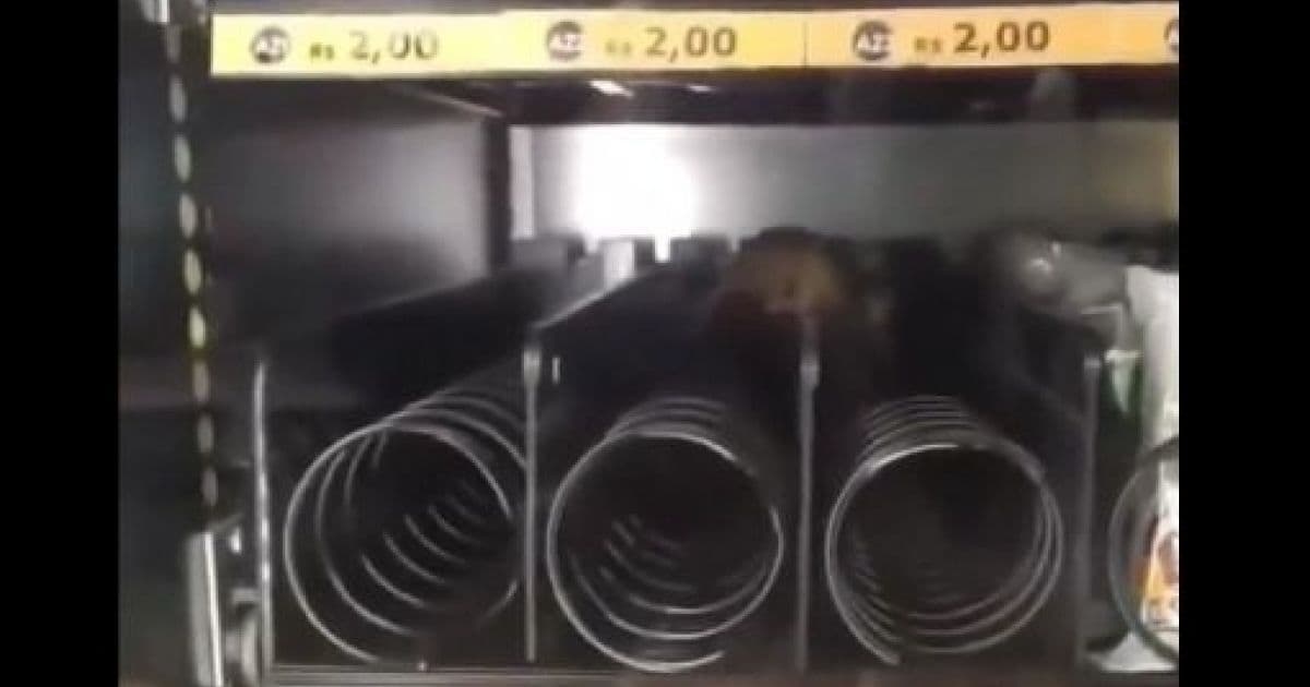 VÍDEO: Rato é visto em máquina de lanches em estação do metrô de Salvador