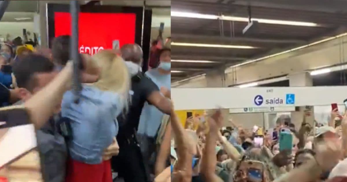 VÍDEO: Mulher precisa ser escoltada pela PM após ofensa racista em metrô de SP