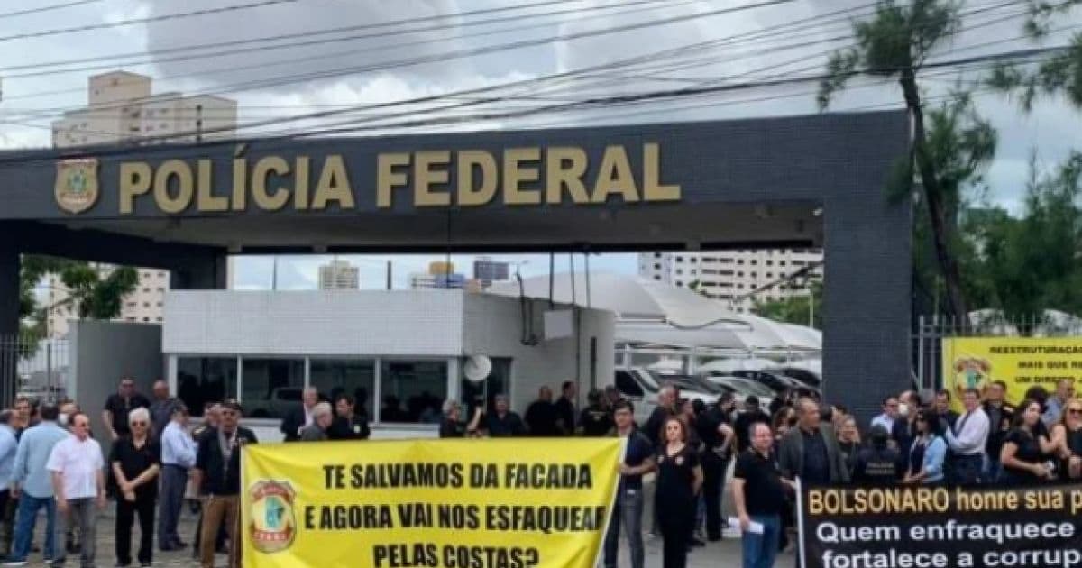 Policiais Federais fazem protestos contra Jair Bolsonaro