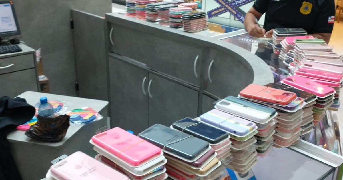 Produtos falsificados são apreendidos em dois shoppings de Salvador